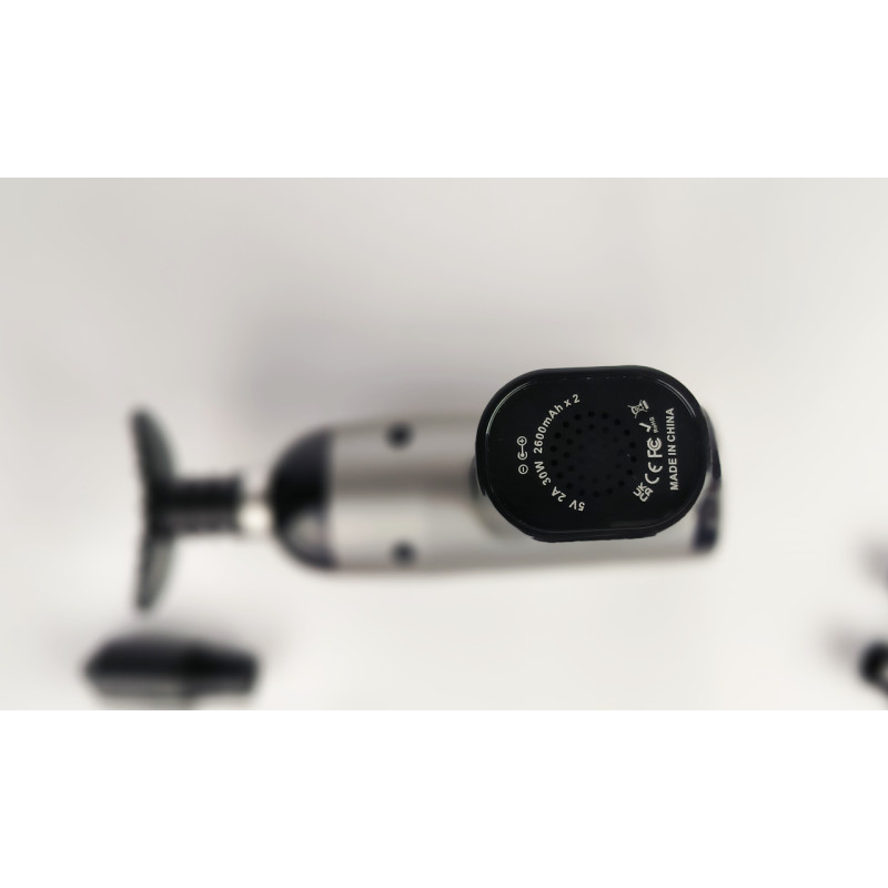 Масажер ручний Fascial Gun F-08 Moltis Relax also today (масажний пістолет) у кейсі (Bluetooth + Power Bank)