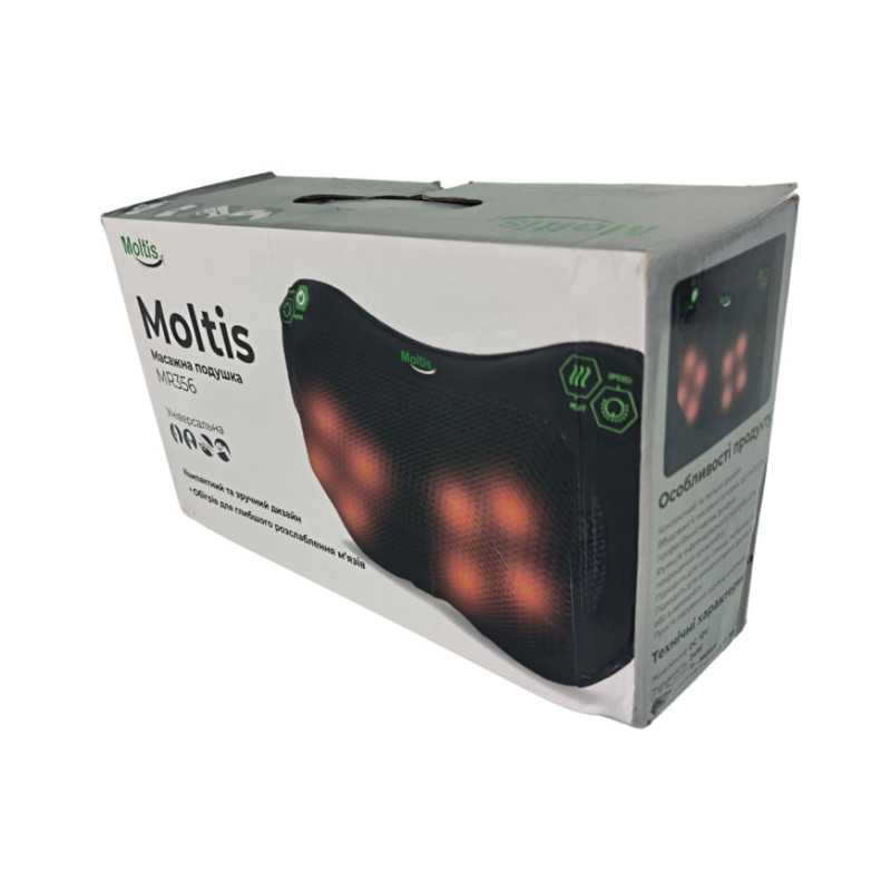 Електрична масажна подушка Moltis Relax Also Today – з прогріванням, модель MR-356