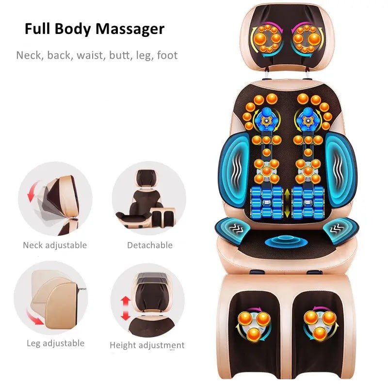 Масажна накидка на крісло Moltis інноваційна AMJ-MC02 з підігрівом (Timer)