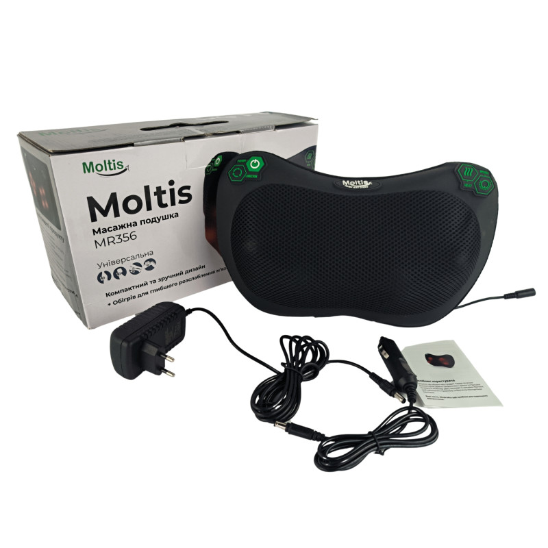 Електрична масажна подушка Moltis Relax Also Today – з прогріванням, модель MR-356