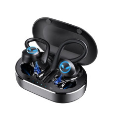 Навушники бездротові спортивні Moltis TWS Q25 з індикатором заряду та павербанком, водонепроникні