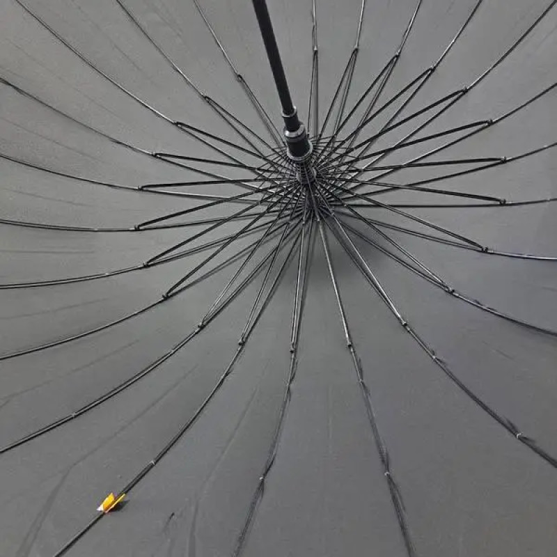 Чорна парасоля-тростина, діаметр 115 СМ, карбон FREI-REGEN, 1507-1 (24 спиці)