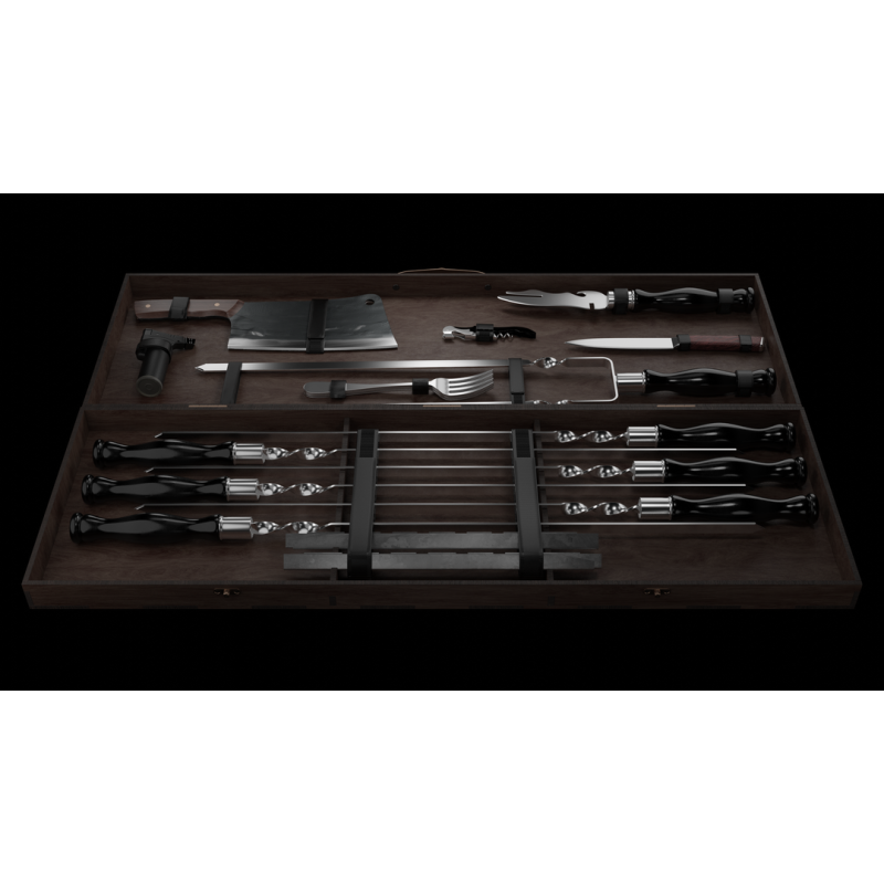 Шашличний набір для гриля та барбекю MT-10536 Темний