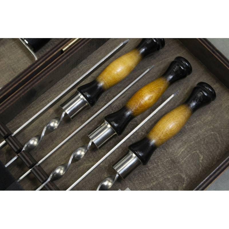 Шашличний набір для гриля та барбекю MT-10539 Темний