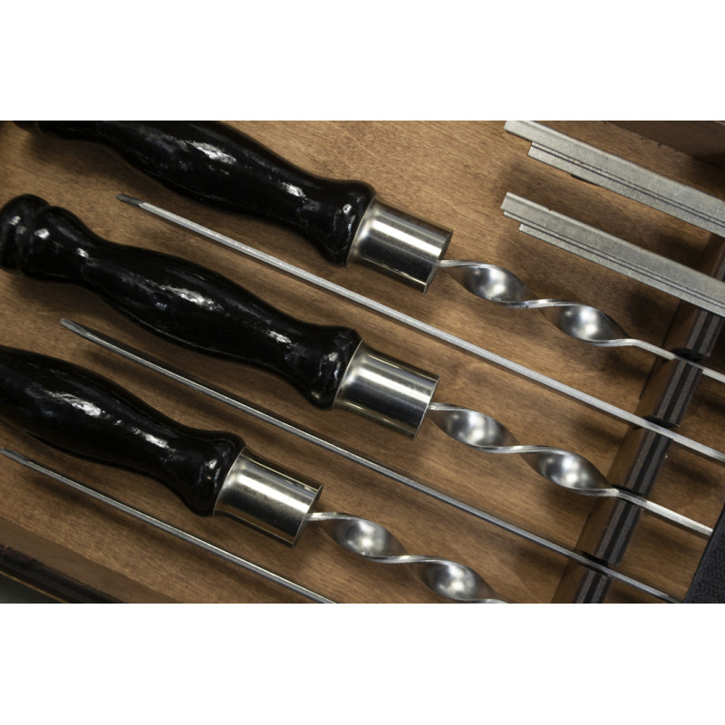 Подарунковий набір для гриля та шашлику Moltis MT-10239 світлий - Для чоловіків, друзів, шефів