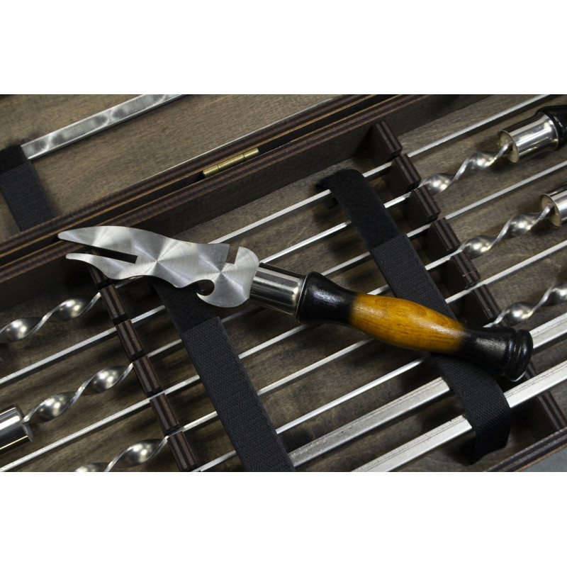 Шашличний набір для гриля та барбекю MT-10539 Темний