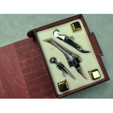 Подарунковий винний набір Moltis у дерев'яному футлярі-книзі MV-1201