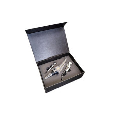 Винний набір Moltis з 3 предметів: штопор, аератор і корок для пляшок. Розкішний подарунковий футляр. Ідеально