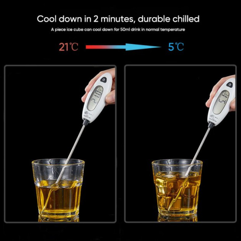 Кубики для віскі та інших напоїв Moltis 6 шт металеві Срібло + щипці Whiskey Stones Silver