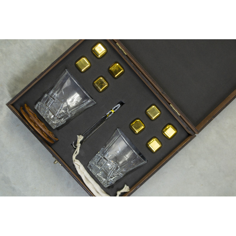 Подарункові набори Moltis Relax Whisky Stones, Saxum 8 шт каменів (MR-1016)