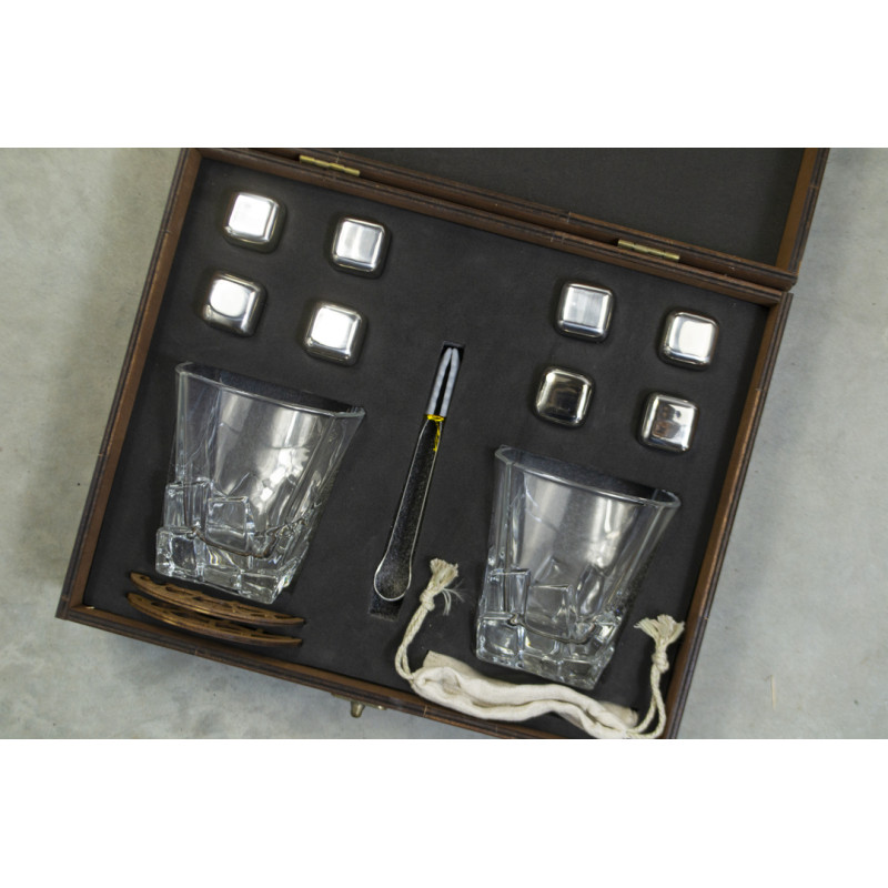 Подарункові набори Moltis Relax Whisky Stones для чоловіків, 8 шт каменів (MR-1009)