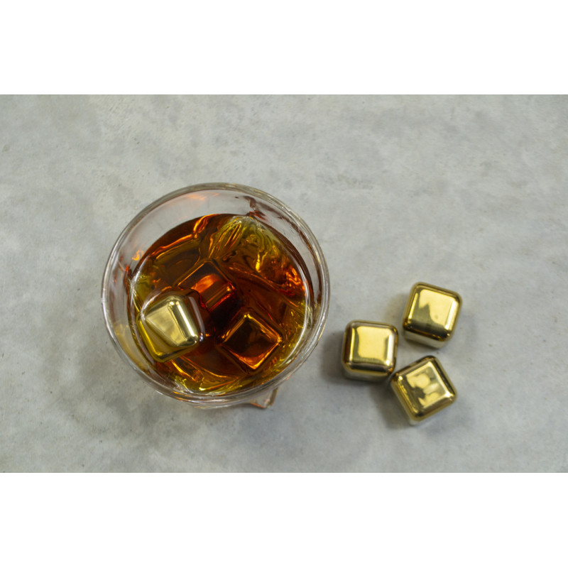Подарункові набори Moltis Relax Whisky Stones для чоловіків, Quadro 8 шт каменів (MR-1002)