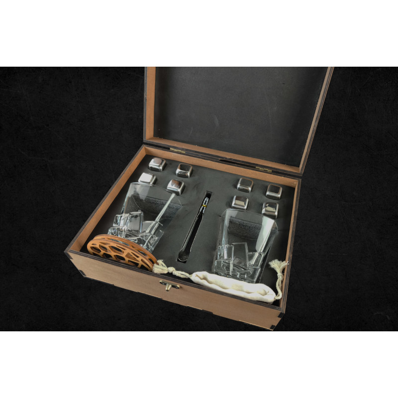 Подарункові набори Moltis Relax Whisky Stones, Saxum 8 шт каменів (MR-1015)