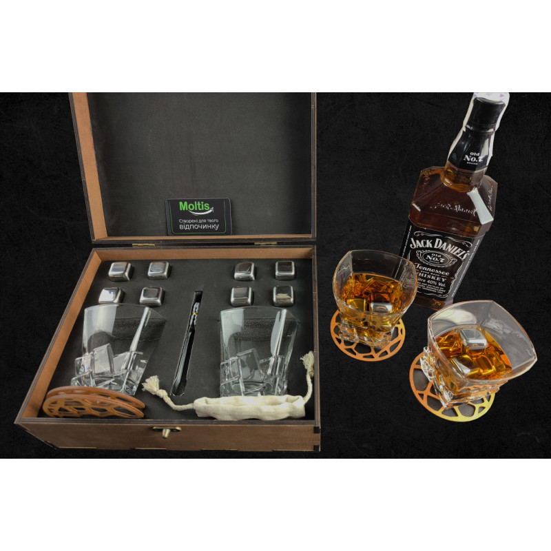 Подарункові набори Moltis Relax Whisky Stones, Saxum 8 шт каменів (MR-1013)