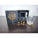 Подарунковий віскі-набір Moltis Saxum Premium з келихом, щипцями, мішечком, підставкою та 5 охолоджувальними кубиками (MR-1021)