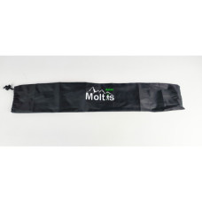 Сумка - чохол Moltis для зберігання трекінгових палиць в чорному кольорі, на затяжках з ручкаю для транспортування