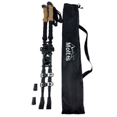 Палиці для скандинавської ходьби Moltis Relax 275 SM: телескопічні, з насадками