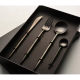 Набір столових приборів Moltis 4 предмети, Чорний, у подарунковому кейсі