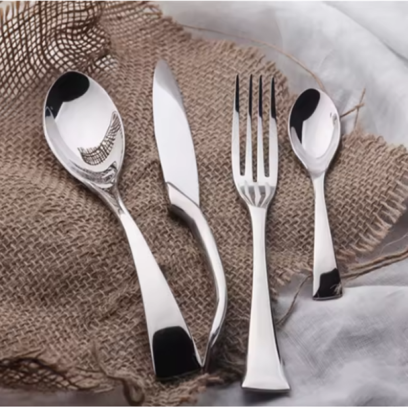 Набір столових приборів Moltis подарунковий 4 предмети, Сталь, Срібні