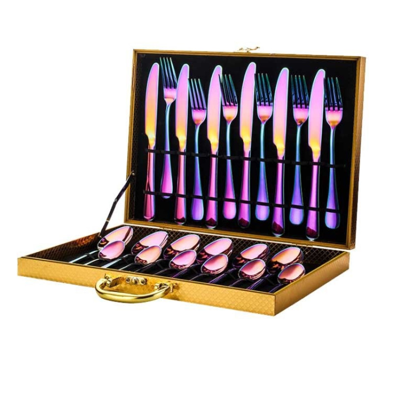 Набір столових приборів HL 24 предмета, в кейсі, на 6 персон Хамелеон