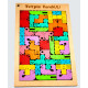 Дерев'яна іграшка тетрис KarakULi для дітей 40 елементів, Дерев'яний пазл тетрис
