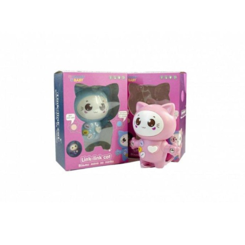 Інтеракивна музична іграшка Кошеня Link link Cat Karakuli Baby, Smart Baby (709E pink)