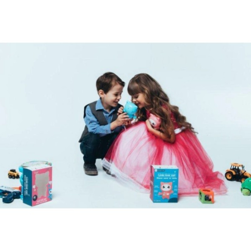 Інтеракивна музична іграшка Кошеня Link link Cat Karakuli Baby, Smart Baby (709E blue)
