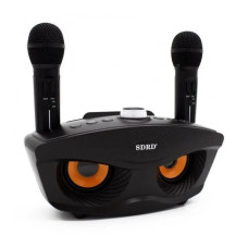 Караоке система SDRD бездротова, на два мікрофони SD-306 з ABS пластику й алюмінію Black