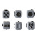 Кубик-антистрес Fidget Cube з пластику Gray, колір — сірий.