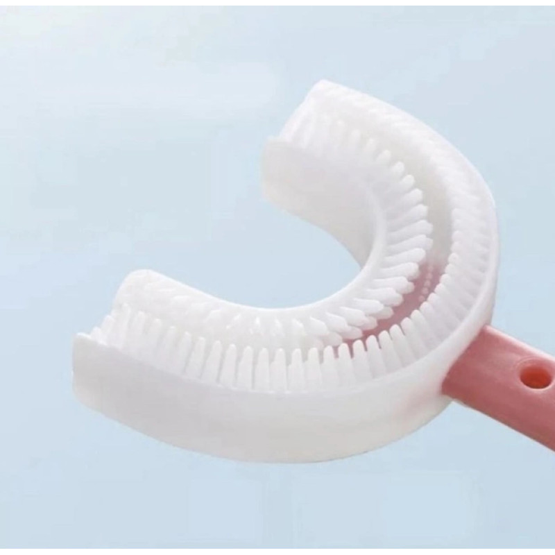 Дитяча зубна щітка м'яка U-подібна (2-6, 6-12 років) Pink\Heart