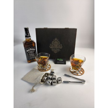 Подарункові набори Moltis Relax Whisky Stones для чоловіків, Quadro 8 шт каменів (MR-1012)